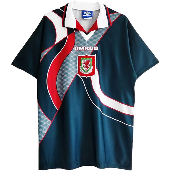Wales maglia da calcio retrò da trasferta del Galles maillot match seconda maglia da calcio sportiva da uomo 1994-1995